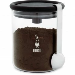 Bester Verkauf 😉 Frischhaltedosen Bialetti Aufbewahrungsglas Für Kaffeepulver (transparent/schwarz) ❤️