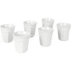 Schlussverkauf 👍 Zubehör Für Kaffeemaschinen Bialetti Espressobecher-Set, 6-teilig (weiß) ❤️