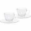 Beste Bewertungen von 🥰 Zubehör Für Kaffeemaschinen Bialetti Espressotassen-Set, 2-teilig (transparent, Mit Untertasse) 🥰 -Geschirr Verkäufe Bialetti Espressotassen Set 2 teilig@@1752680