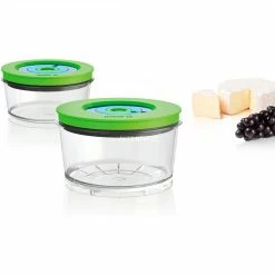 Bestes Angebot 🥰 Vakuumierer Bosch Vakuum-Frischhaltedosen Set, 2-teilig, Behälter (transparent/grün) 😍 -Geschirr Verkäufe Bosch Vakuum Frischhaltedosen Set 2 teilig Beh lter@@9gmjz01 4