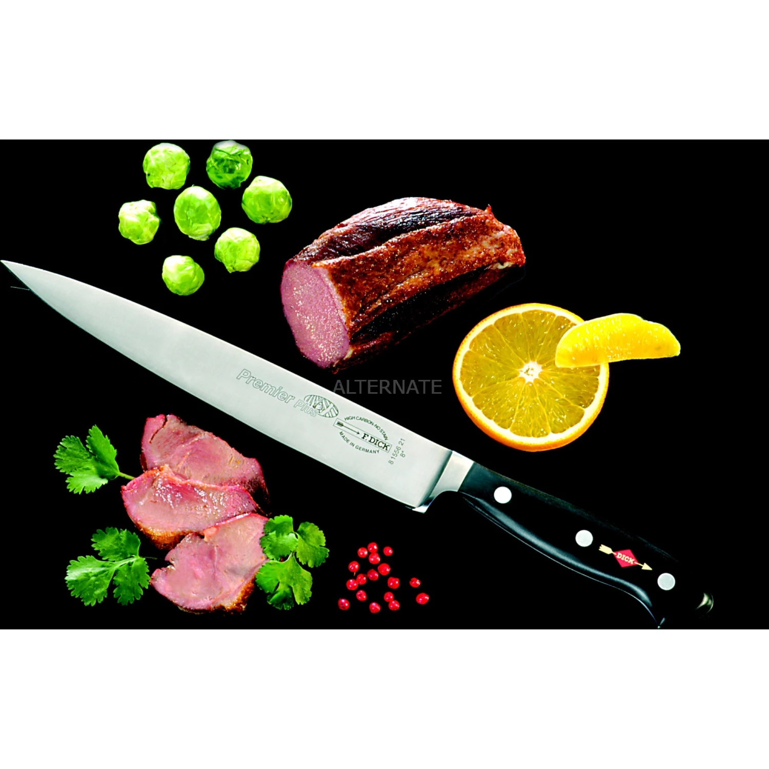 Neu 💯 Bestecke DICK Premier Plus Tranchiermesser, 26cm (schwarz/silber) 😉 5 Neu 💯 Bestecke DICK Premier Plus Tranchiermesser, 26cm (schwarz/silber) 😉 – Bild 3
