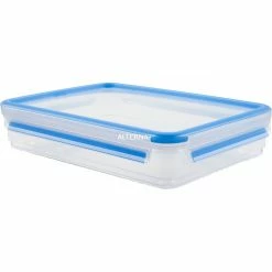 Blitzangebot 🌟 Frischhaltedosen Emsa CLIP & CLOSE Aufschnittbox-System 1,65 Liter, Dose (transparent/blau, Rechteckig) 🧨