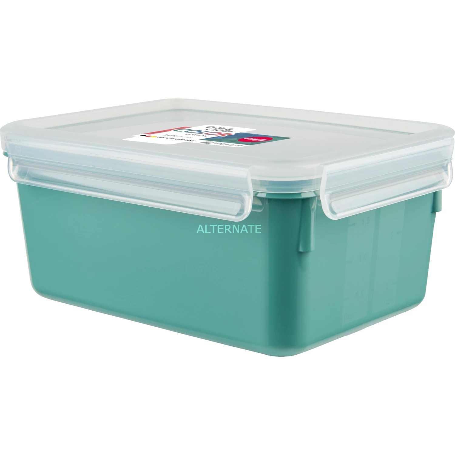 Top 10 🔥 Frischhaltedosen Emsa CLIP & CLOSE Color Frischhaltedose 2,2 Liter (petrol/transparent, Rechteckig, Mit Deckel) ❤️ – Bild 2