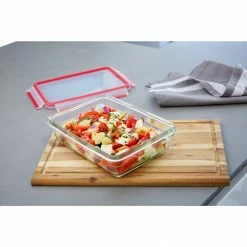 Angebote 😀 Frischhaltedosen Emsa CLIP & CLOSE Glas-Frischhaltedose 0,7 Liter (transparent/rot, Rechteckig) 🥰 -Geschirr Verkäufe Emsa CLIP CLOSE Glas Frischhaltedose 0 7 Liter@@1831750 4