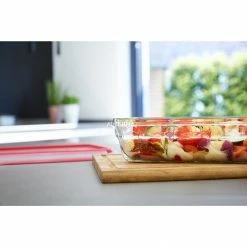 Bestpreis 😀 Frischhaltedosen Emsa CLIP & CLOSE Glas-Frischhaltedose 0,8 Liter (transparent/rot, Quadratisch) ⭐ -Geschirr Verkäufe Emsa CLIP CLOSE Glas Frischhaltedose 0 8 Liter@@1831758 3