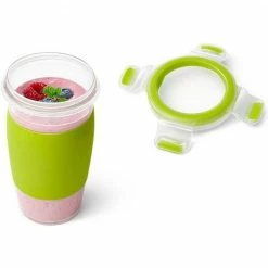 Coupon 😀 Tassen Emsa CLIP & GO Smoothie Mug, Becher (grün/transparent, 450ml) 🔥 -Geschirr Verkäufe Emsa CLIP GO Smoothie Mug Becher@@9gmjz14 1
