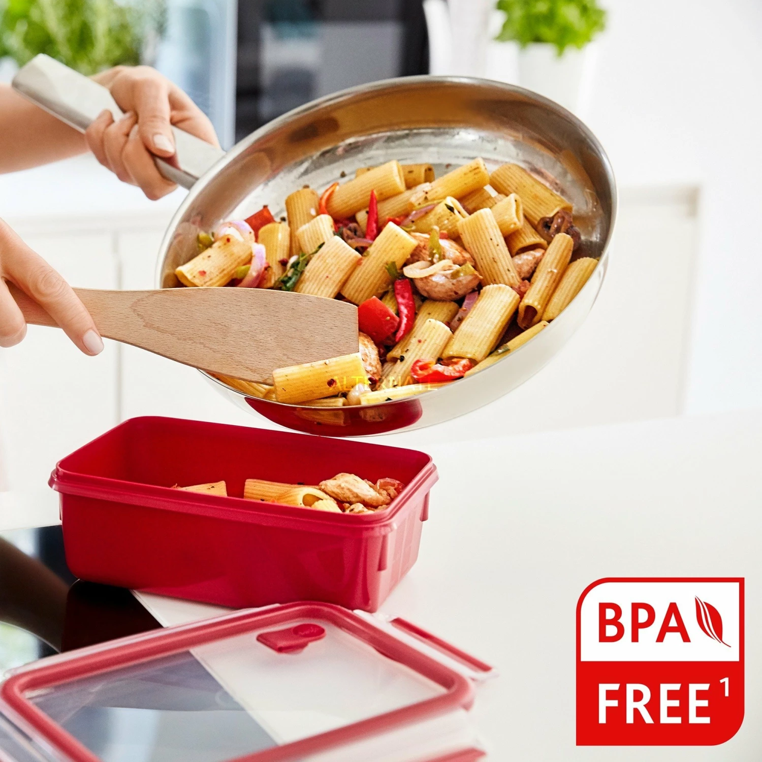 Brandneu 🎁 Zubehör Für Backofen Emsa CLIP & MICRO Mikrowellendose 1,2 Liter (rot, Rechteckig, Mit Deckel) 🧨 8 Brandneu 🎁 Zubehör Für Backofen Emsa CLIP & MICRO Mikrowellendose 1,2 Liter (rot, Rechteckig, Mit Deckel) 🧨 – Bild 6