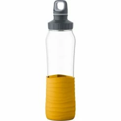 Aktion 🔥 Trinkflaschen Emsa Drink2Go GLAS Trinkflasche 0,7 Liter (transparent/gelb, Schraubverschluss) 👍