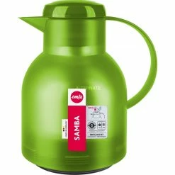 Auslauf 💯 Kannen Emsa SAMBA Isolierkanne, 1 Liter (hellgrün/transparent, QUICK PRESS Verschluss) 🎉 -Geschirr Verkäufe Emsa SAMBA Isolierkanne 1 Liter@@1832084 5