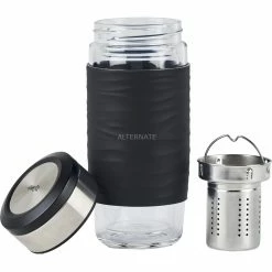 Schlussverkauf 👍 Tassen Emsa TEA MUG Thermo-Teebecher 0,4 Liter (schwarz/transparent, Glas, Drehverschluss) 🔥 -Geschirr Verkäufe Emsa TEA MUG Thermo Teebecher 0 4 Liter@@1831713 2