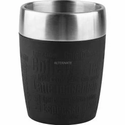 Blitzangebot 🔥 Tassen Emsa TRAVEL CUP Thermobecher (schwarz/edelstahl, 0,2 Liter) ⌛
