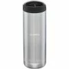 Top 10 😀 Trinkflaschen Klean Kanteen Trinkflasche TKWide VI Vakuumisoliert, 473ml (edelstahl (gebürstet), Mit Schwarzer Café Cap) 😀