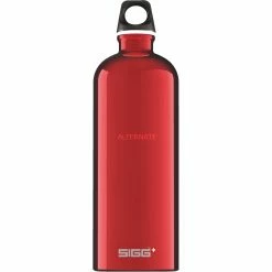 Budget 🤩 Trinkflaschen SIGG Alu Traveller 1 Liter, Trinkflasche (rot) 👏